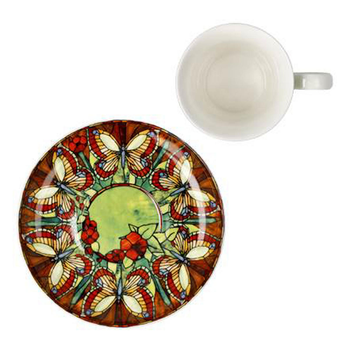 ESPRESSOTASSE Tiffany -Schmetterlinge, Fine Bone China - Multicolor, Keramik (0.1L) - Goebel
