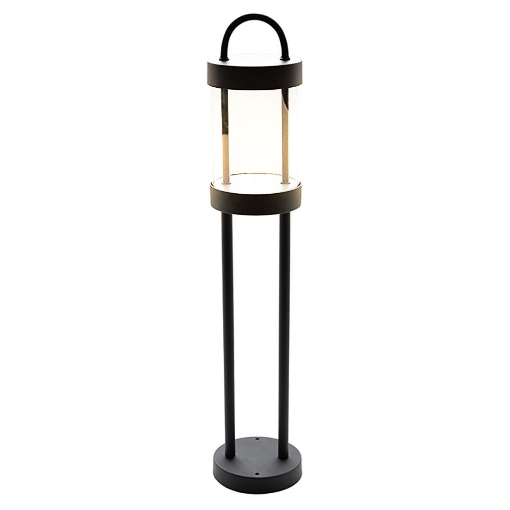 LED WEGELEUCHTE LUNDEN Alu Anthrazit - Anthrazit, Metall (12.5/65/12.5cm) - Nowa