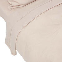 LEINEN-BETTLAKEN ohne Gummizug aus 60% Leinen & 40% Baumwolle - Beige, Textil (180/290cm) - Homescapes