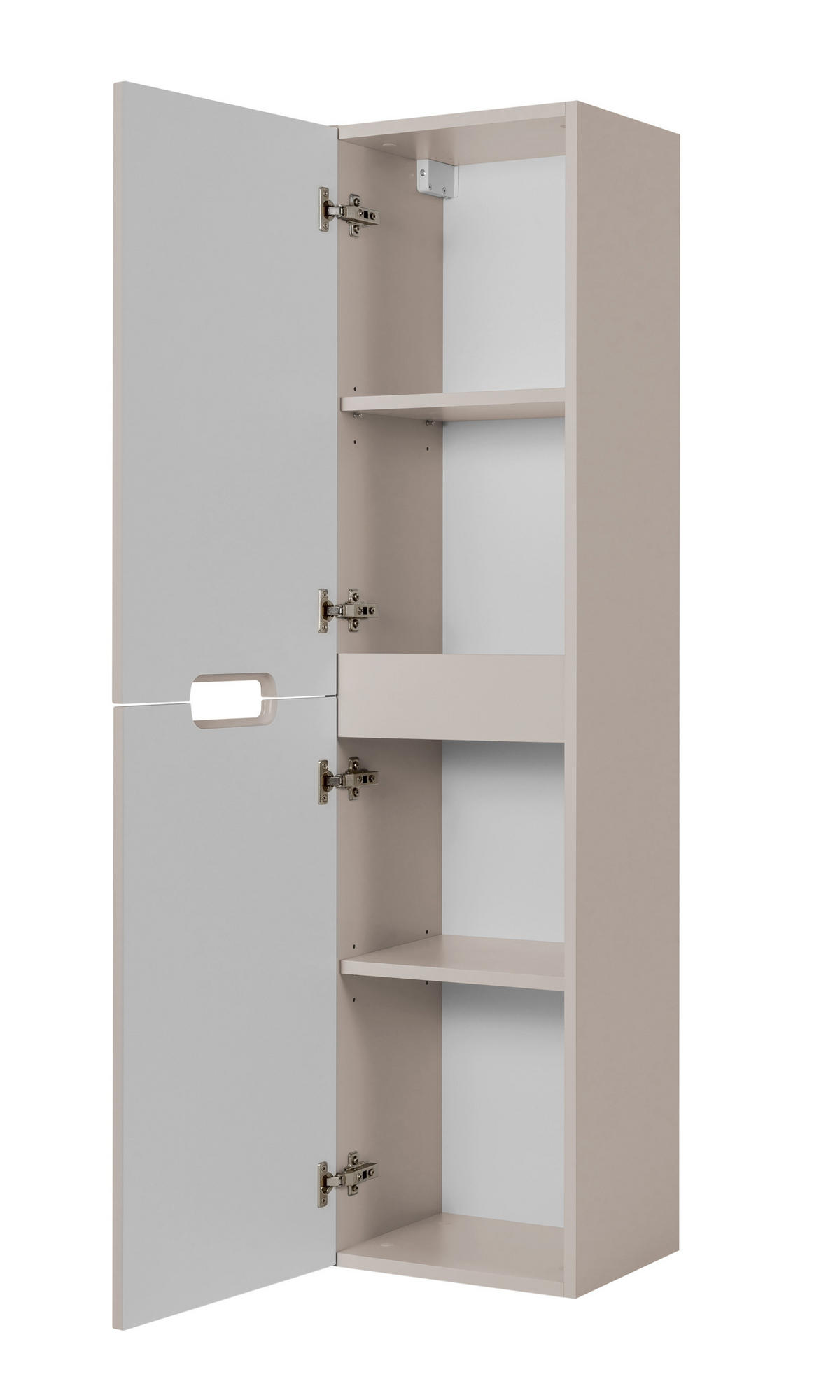 BADEZIMMERSCHRANK : Kaschmir, 35 x 136 x 27 cm - Beige, Holzwerkstoff (35/136/27cm) - 3XE LIVING