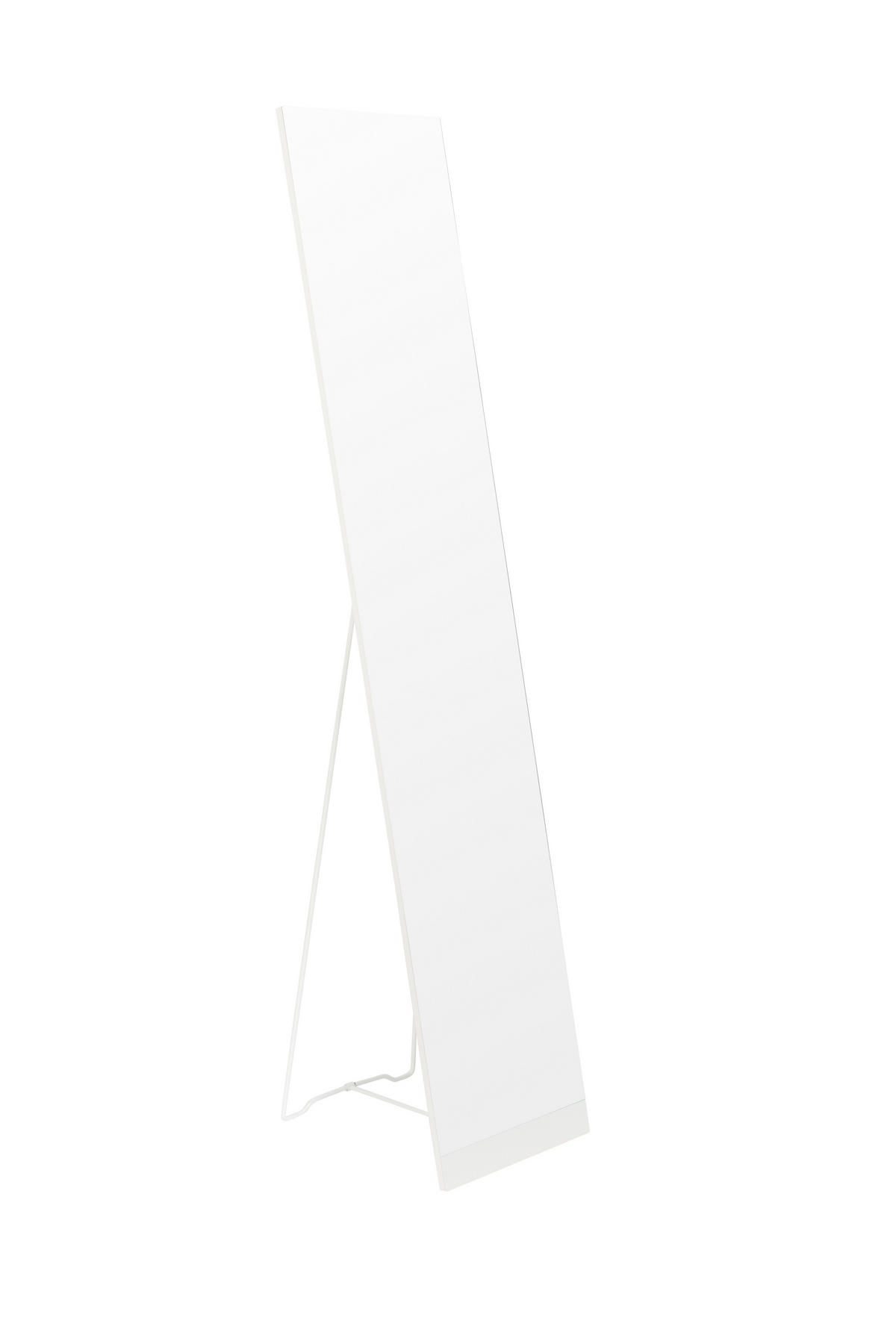 SPIEGEL Stand - Weiß - 147.5/30.5/36.5 cm - Weiß, Metall (30.5/36.5/147.5cm)