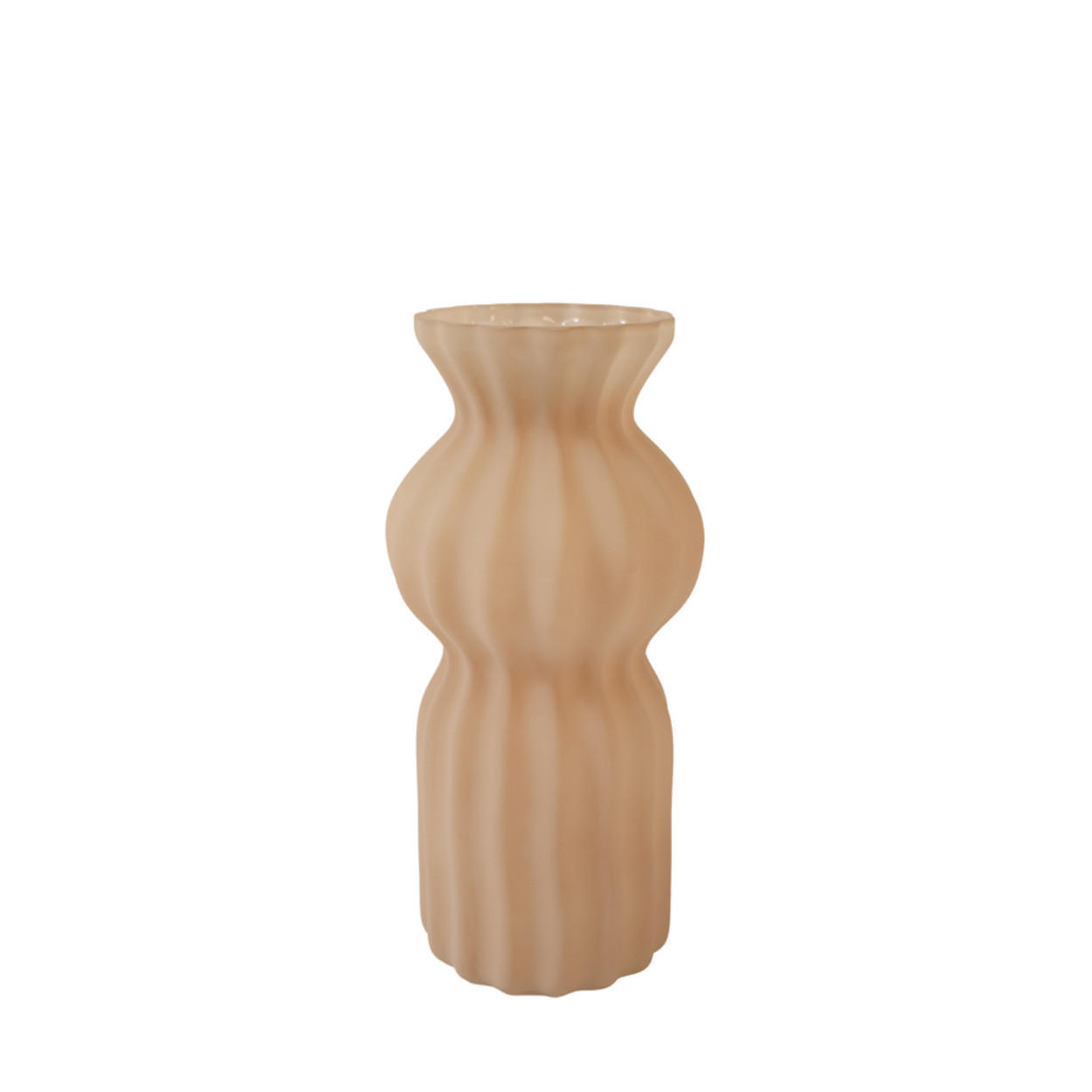 VASE Terento - Braun - 16/16/33.5 cm - Braun, Glas (33.5cm) - Light & Living