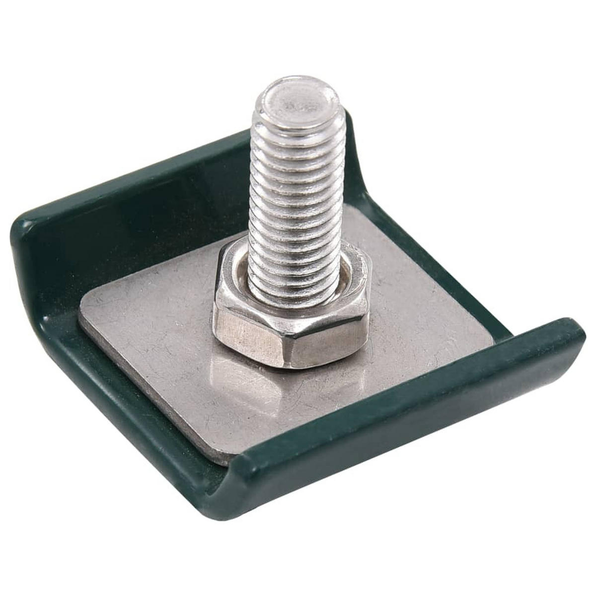 GITTERMATTENVERBINDER 25 Sets Grün - Grün, Metall (3.5/1cm) - vidaXL