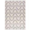 TEPPICH Zweiseitiger Beige Modern Geometrisch - Kurzflor Rechteckig Weich - Graphit Creme Grau - 80 x 150 cm - Beige/Creme, Textil (80/150cm) - Mazovia
