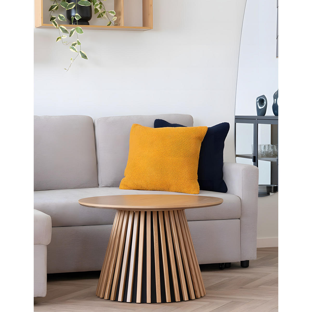 SOFFBORD Osaka 70 x 70 x 45 cm – ekfärgad - Ekfärgad, Träbaserade material (70/70/45cm) - ebuy24