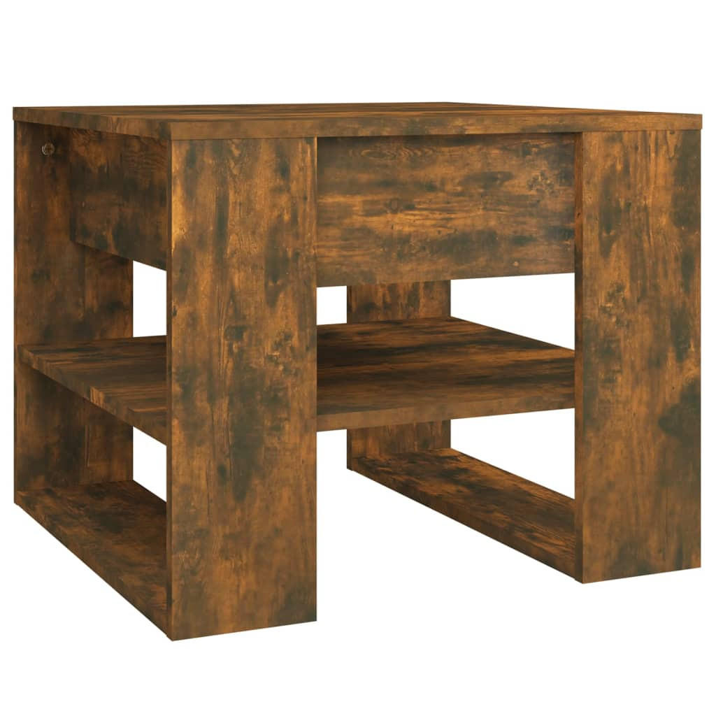 COUCHTISCH Räuchereiche 55,5x55x45 cm Holzwerkstoff - Braun, Holzwerkstoff (55.5/55/45cm) - furnicato