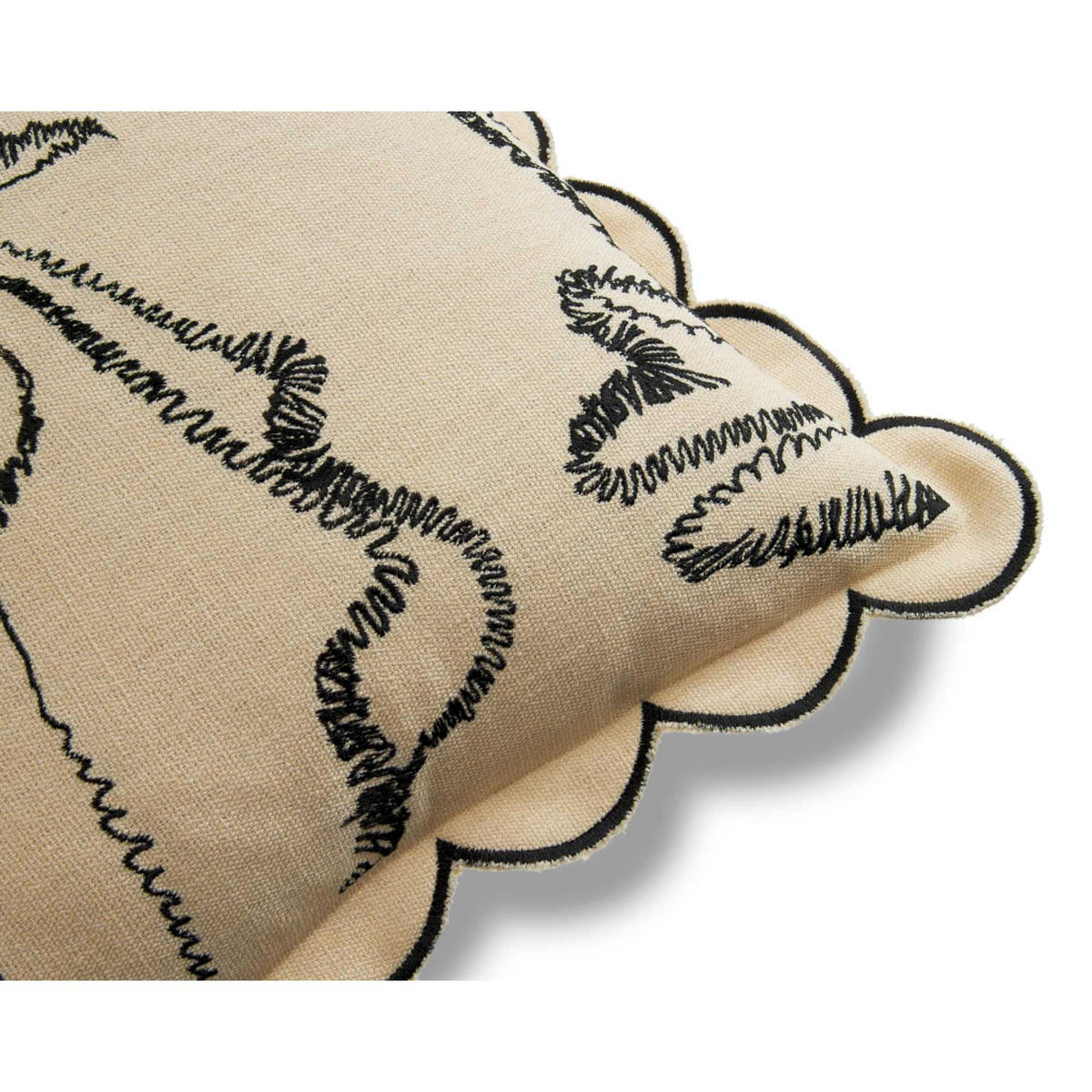 ZIERKISSENHÜLLE GRACE - Beige, Textil (45/45cm) - Esprit