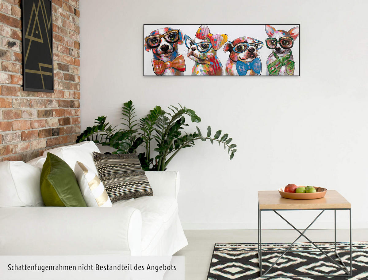 ACRYLBILD HANDGEMALT 120/40 cm - Multicolor, Holz/Textil (120/40cm) - KUNSTLOFT