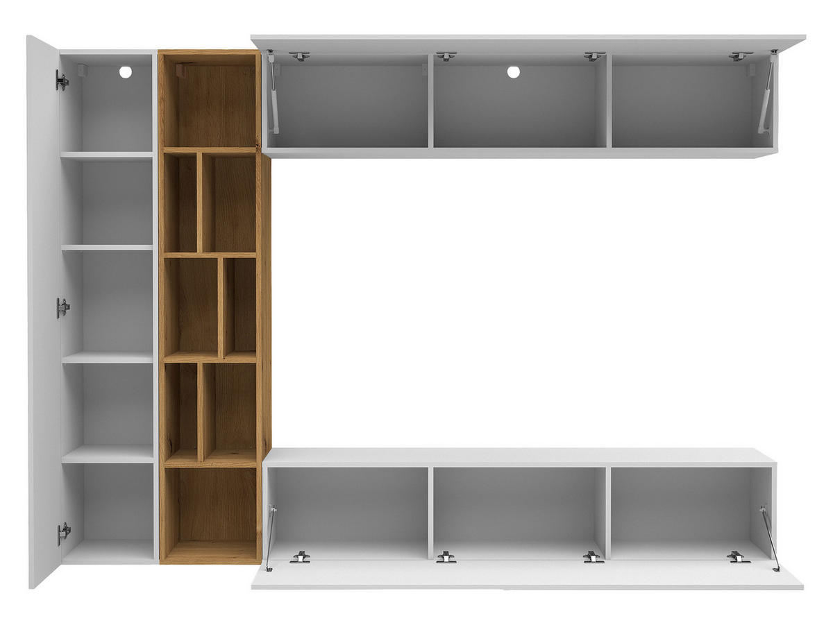 WOHNWAND Kodita - Kaschmir, Holzwerkstoff (224/160/33cm) - MIRJAN24