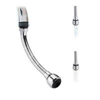 ROZŠÍRENIE kohútika - strieborná, kov/plast (3.5/30/3.5cm) - Relaxdays