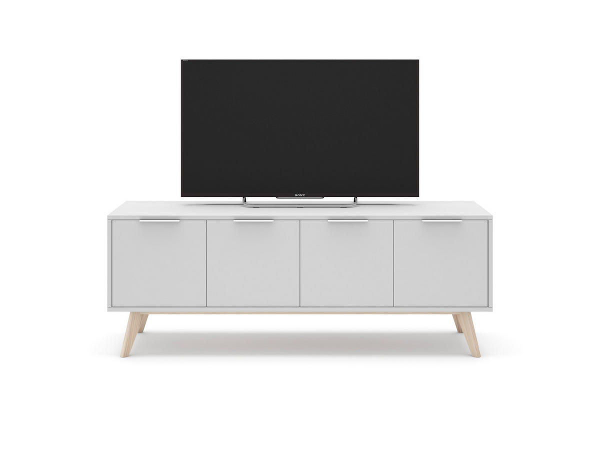 TV-STÄNDER Campus Weiß 140/40/53 cm - Weiß, Holz (40/53/140cm) - Calicosy
