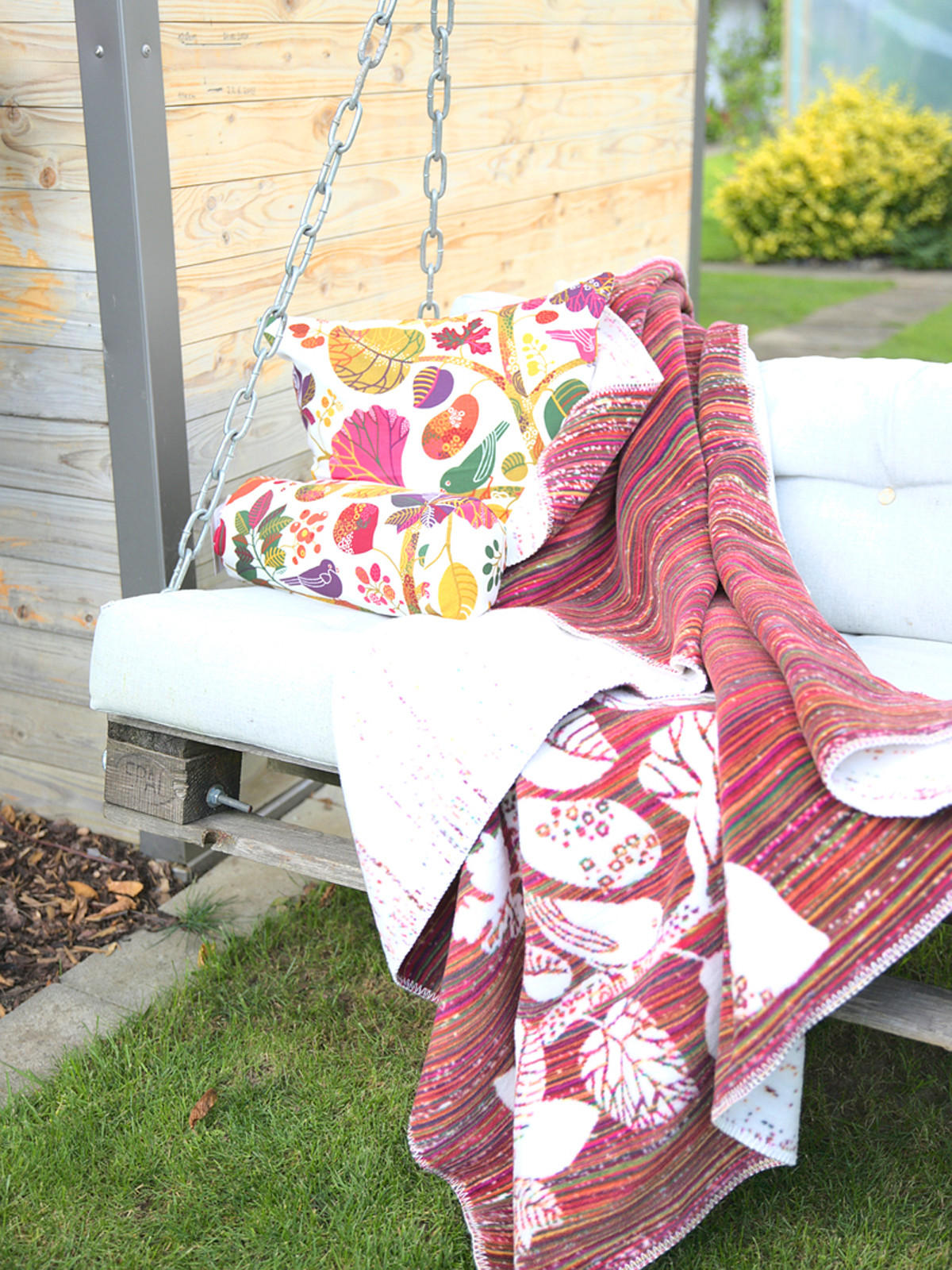 WENDE-WOHNDECKE Zauberwald Baumwoll-Mischgewebe 150/200 cm - Multicolor, Textil (150/200cm) - beties Heimtextil