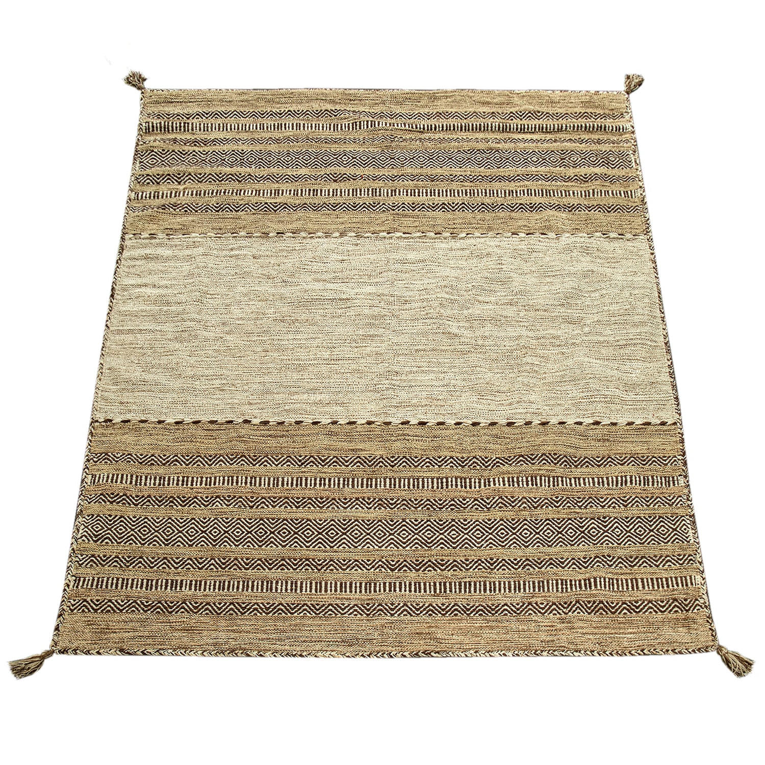NATURFASERTEPPICH 200/290 cm Kilim 217 - Beige, Naturmaterialen (200/290cm) - Paco Home