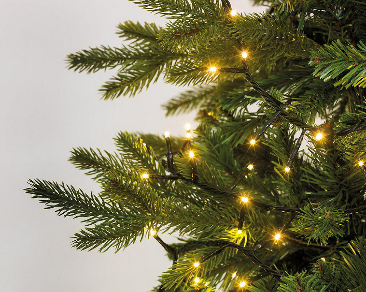 LICHTERKETTE Compact, 900 LED-Leuchten, warmweiß, 22,5m - Weiß, Kunststoff (2250cm) - Lumineo