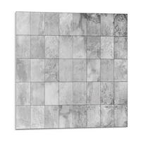 WANDPANEEL 4x 50x50 cm selbstklebend Osmire - Alufarben, Kunststoff (50/1.6/50cm) - Wallfluent