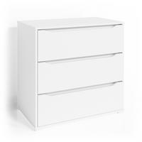KOMMODE Ruben Weiß 80 x 77.6 cm - Weiß, Holzwerkstoff (48/77.6/80cm) - Vicco