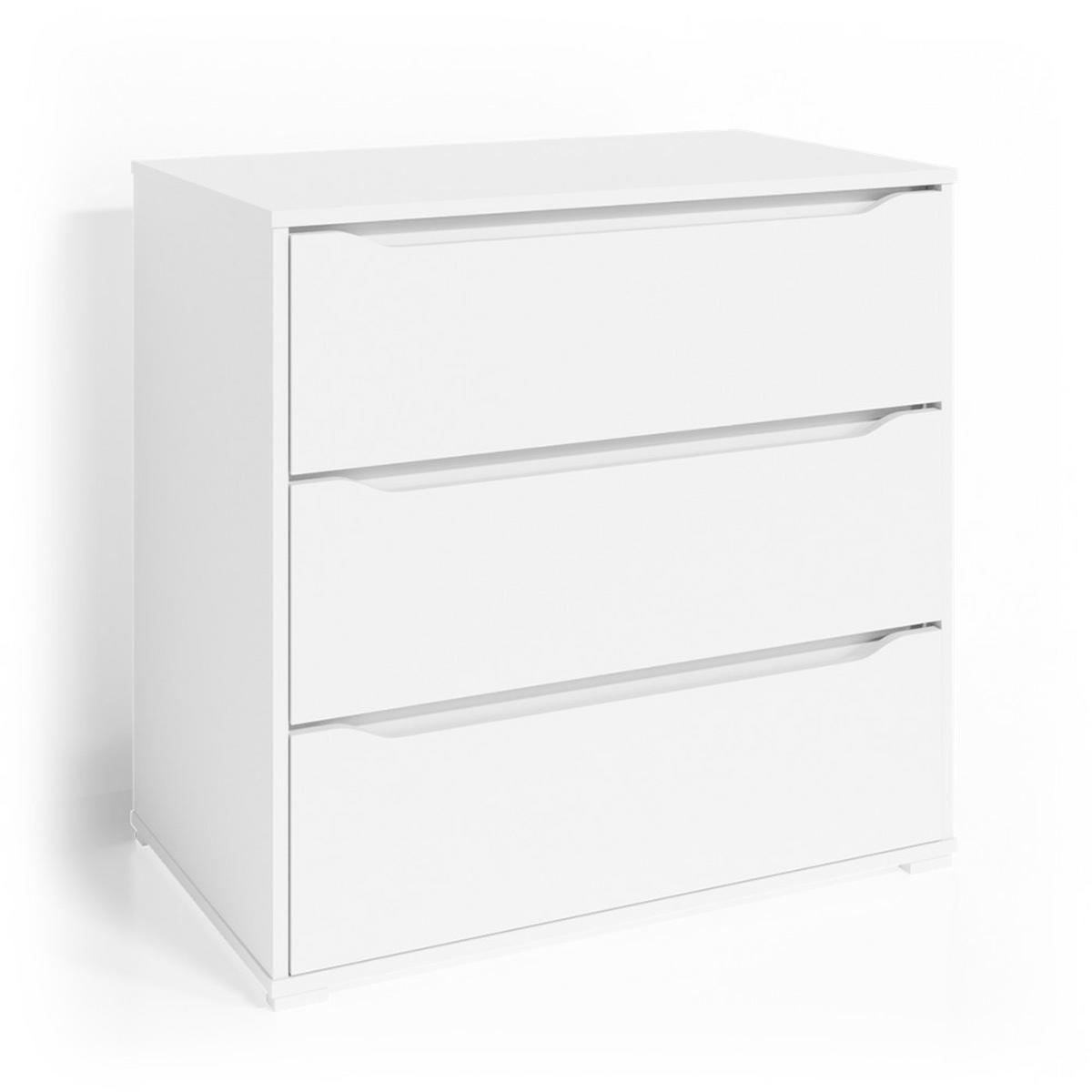 KOMMODE Ruben Weiß 80 x 77.6 cm - Weiß, Holzwerkstoff (48/77.6/80cm) - Vicco