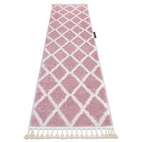 TEPPICH Berber 80/200 cm - Pink, Textil (80/200cm) - rugsX
