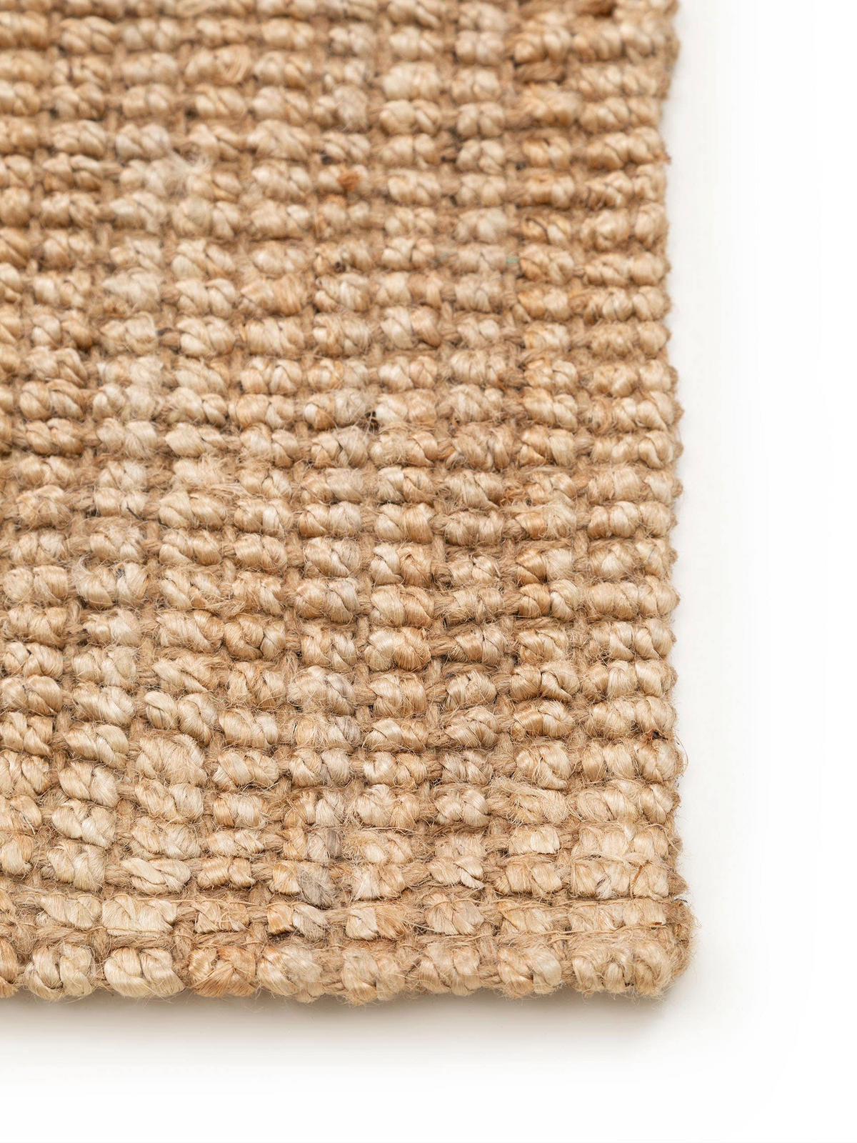 JUTETEPPICH Svea Natur 150x150 cm - Naturfarben, Textil (150/150cm) - benuta Pure