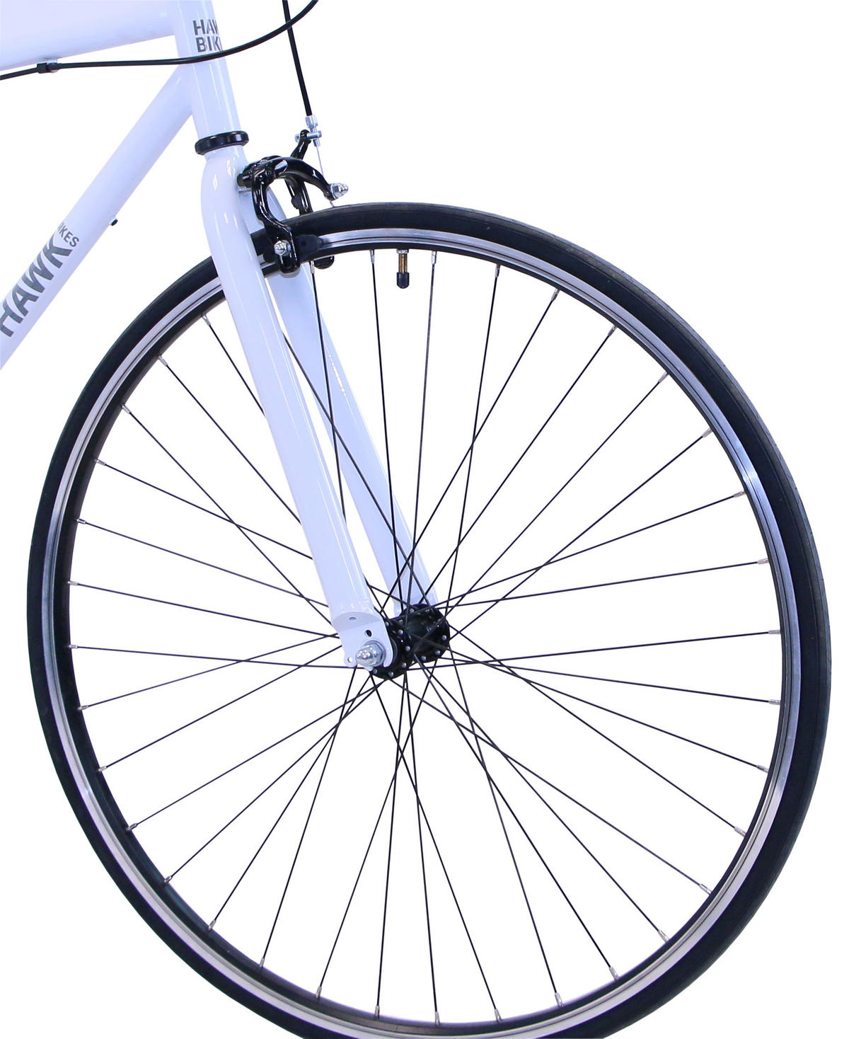 VINTAGE Singlespeed White 28 Zoll Gr: 48cm (M) - Weiß, Metall (48cm) - Hawk Bikes