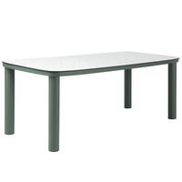 GARTENTISCH, Grün - Grün, Metall (213/90/75cm) - Oviala