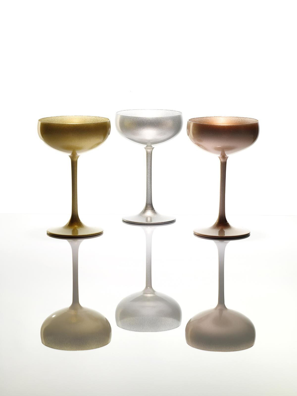 SEKTSCHALEN Elements Bronze 230 ml 6er Set - Bronzefarben, Glas (0.23L) - Stölzle Lausitz