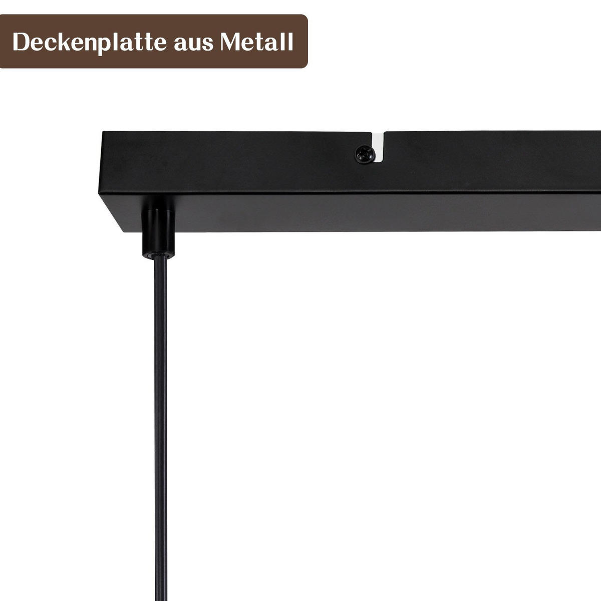 HÄNGELEUCHTE Fyxxu 15.0/150.0/56.0 cm - Grau, Glas (56/15/150cm) - ZMH