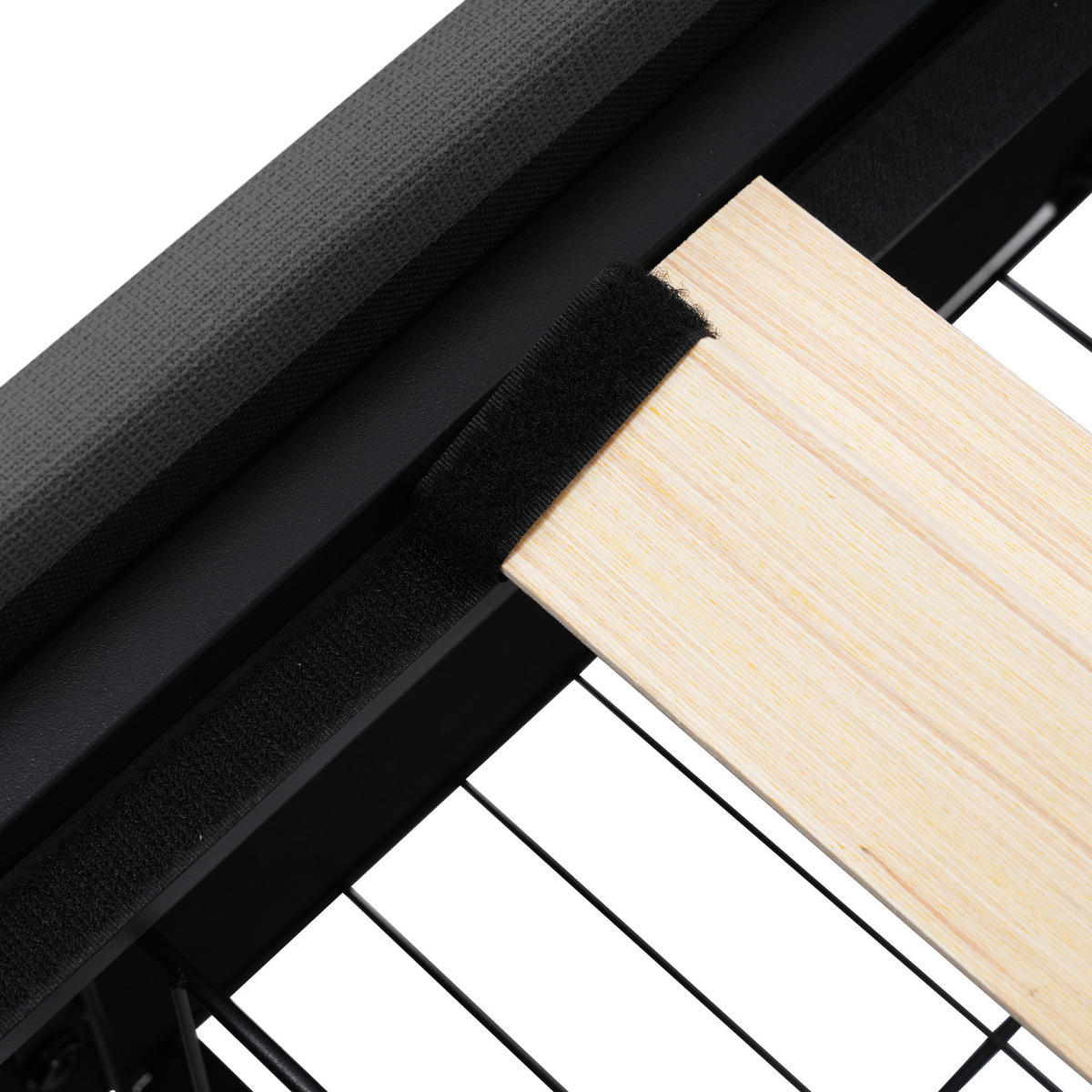 POLSTERBETT aus Holz 140x200 cm in Grau mit LED & 4 Schubladen - Grau, Holz (140/200cm) - Modfu