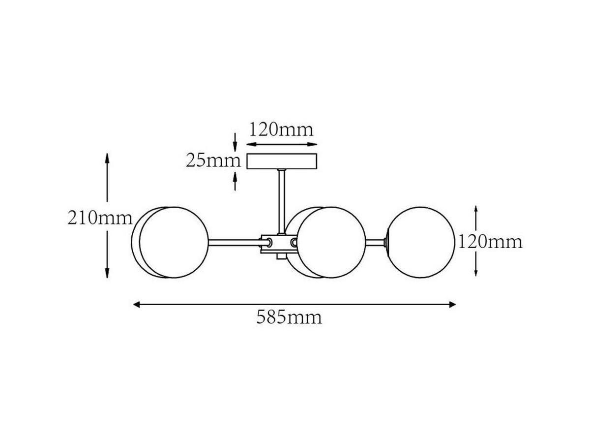 DECKENLEUCHTE - 58.5 cm x 58.5 cm - Metall - Goldfarben - SOFIA - Goldfarben, Metall (58.5/58.5/21cm) - Vente-Unique