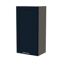 HÄNGESCHRANK Oslo W4/50 Grau / Indigo Matt 50 / 32,5 / 96cm - Dunkelblau/Grau, Holz/Holzwerkstoff (50/96/32.5cm) - Feldmann-Wohnen