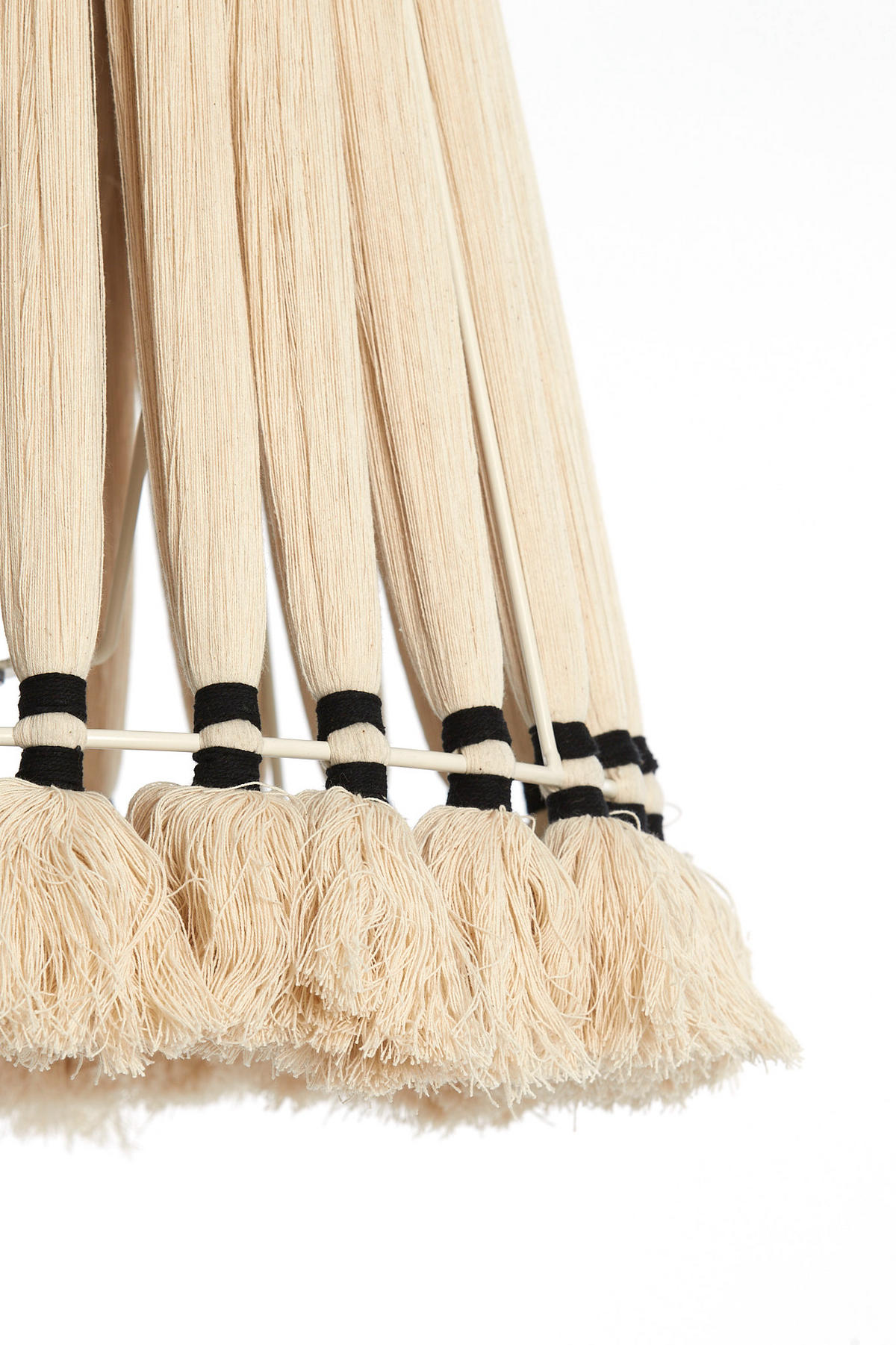 LAMPENSCHIRM Loa Weiß Ø41/42 cm - Weiß, Textil (41/41/42cm) - Light & Living