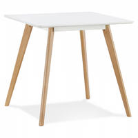 ESSTISCH Weiß 80x80x75 cm - Eichefarben/Weiß, Holz (80/80/75cm) - AlterEgo