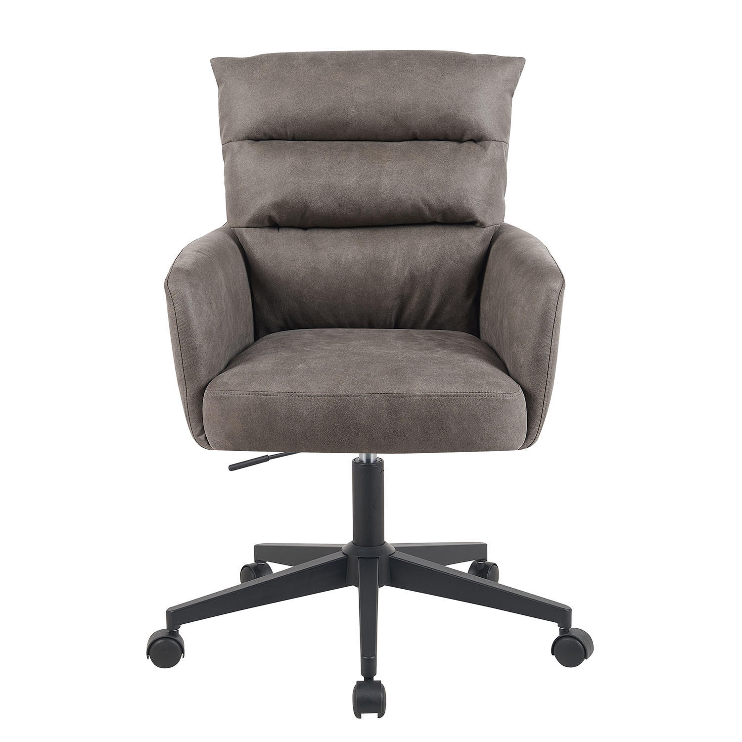 BÜROSTUHL Mika-Riko - Taupe/Schwarz, Textil/Metall (59/91/66cm) - DUBI Möbel