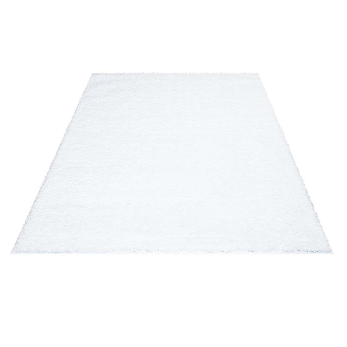 HOCHFLOR-TEPPICH City Shaggy 500 Weiss 100x200 cm - Weiß, Textil (100/200cm) - carpet city