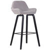 BARHOCKER Stoff grau - Grau, Textil (52/103/51cm) - CLP
