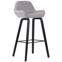 BARHOCKER Stoff grau - Grau, Textil (52/103/51cm) - CLP