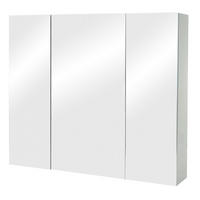 SPIEGELSCHRANK B19B Hochglanz Grau - Grau, Holz (80/70/16cm) - MCW