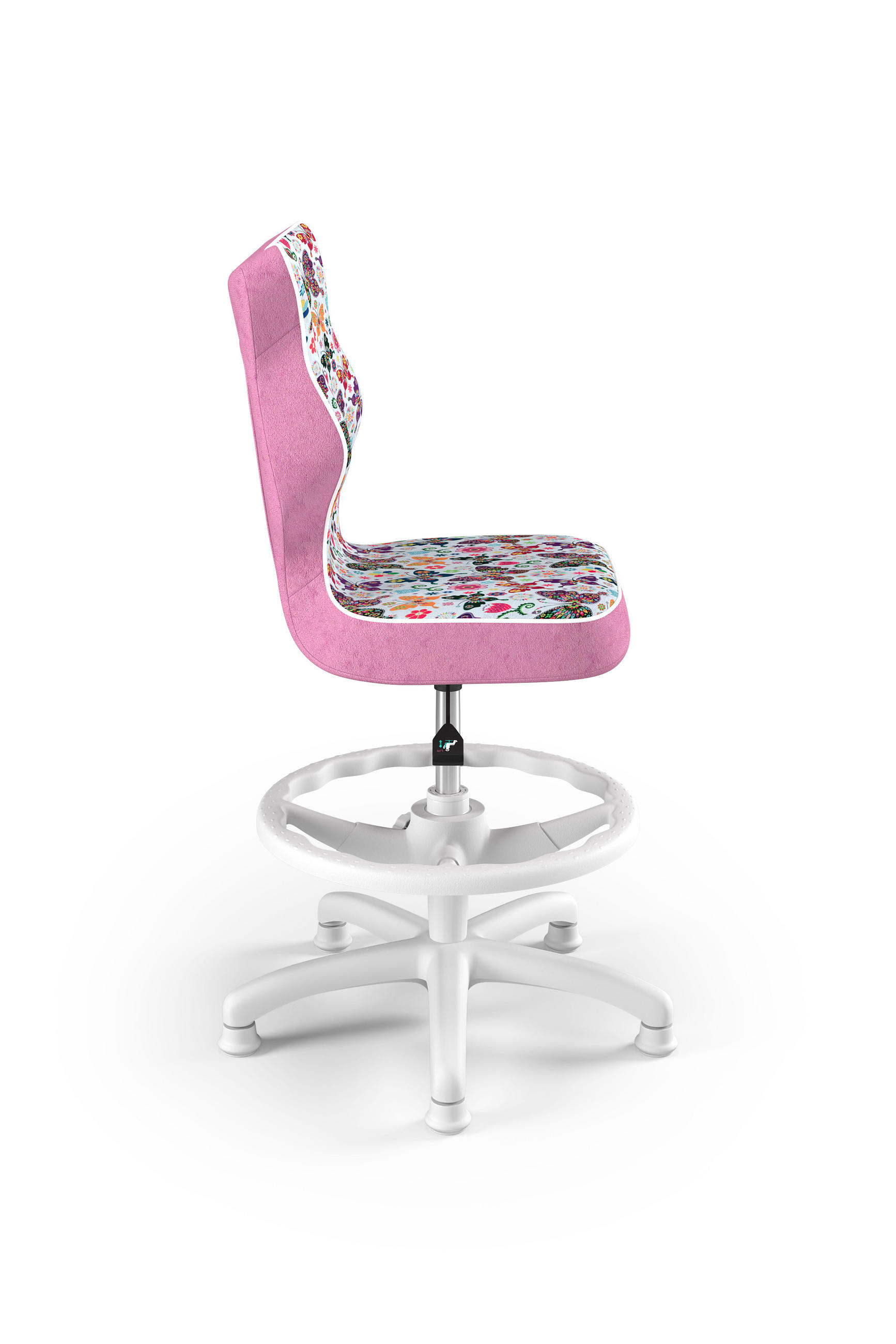 KINDERSTUHL Petit mit Fußstütze - Rosa, Textil (66/90/66cm) - RAUMHIRSCH FURNITURE