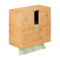 PAPIERHANDTUCHSPENDER - Hellbraun, Holz (27/26/13cm) - Relaxdays