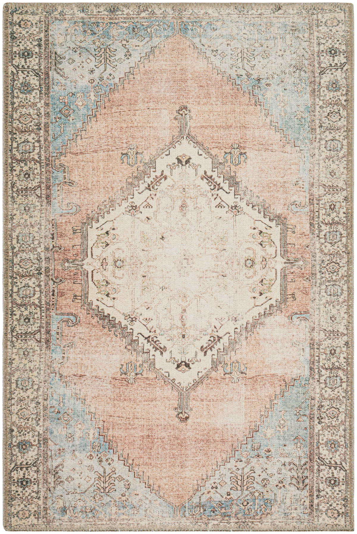 VINTAGE-TEPPICH Carry 67x100 cm - Multicolor, Textil (67/100cm) - Nazar Rugs