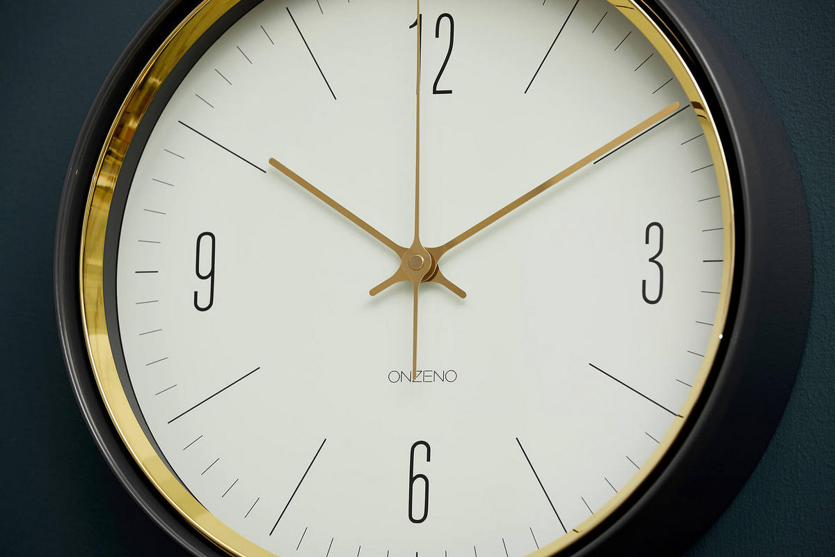 WANDUHR Design Weiß 33/33 cm - Weiß, Glas (1.24/32.7/5cm) - ONZENO