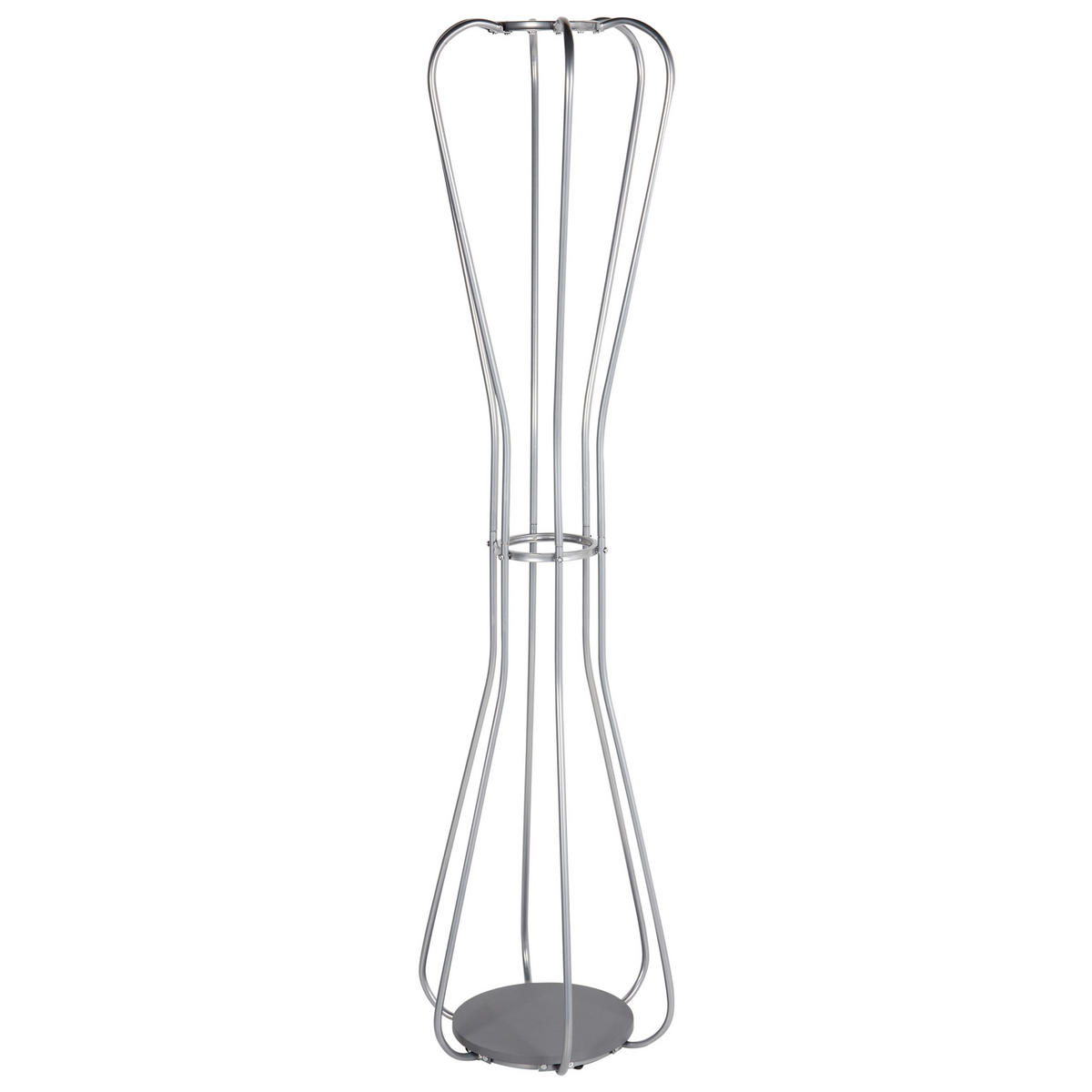 GARDEROBENSTÄNDER Metall silber 165 cm Ordway - Silberfarben, Metall (42/165/42cm) - Beliani