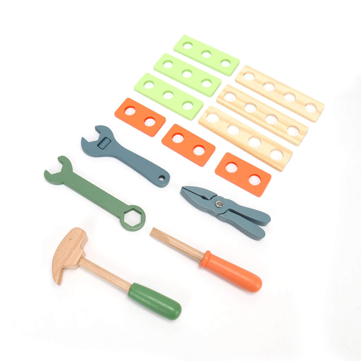 HOLZSPIELZEUG WERKZEUGKOFFER 22,5/29,5/6 cm - Multicolor, Holz (29.5/22.5cm)