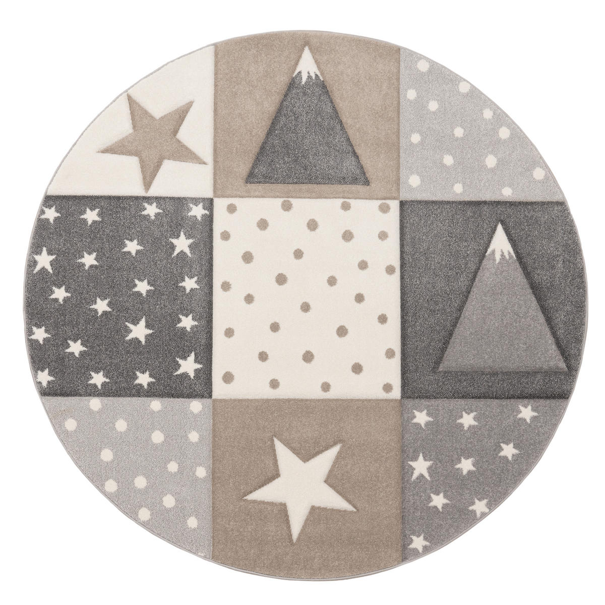 KINDERTEPPICH 120/120 cm Cosmo 340 - Beige, Textil (120/120cm) - Paco Home