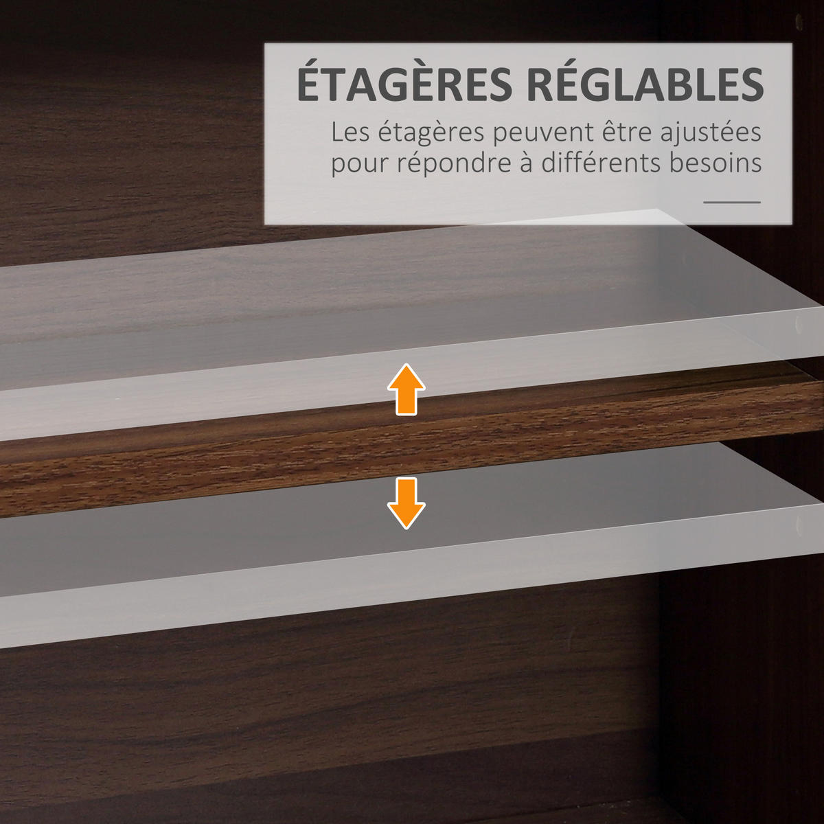 CD-REGAL DE-14403 36 Fächer, verstellbare Böden Braun - Braun, Holzwerkstoff (24/195/102cm) - ComfortXL