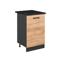 DULAP DE BAZĂ DE BUCĂTĂRIE R-Line, Stejar auriu/antracit, 50 cm стільниця Антрацит - stejar miere/antracit, compozit lemnos (50/81.6/60cm) - Vicco
