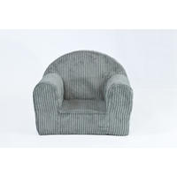 KINDERSESSEL MINI aus Kuschel-Cord in Hellgrau - Hellgrau, Textil (40/39/33cm) - Fortisline