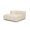SOFAELEMENT Links Chenille Stoff Beige - Hellbraun/Schwarz, Holzwerkstoff/Kunststoff (179/70/113cm) - Makamii