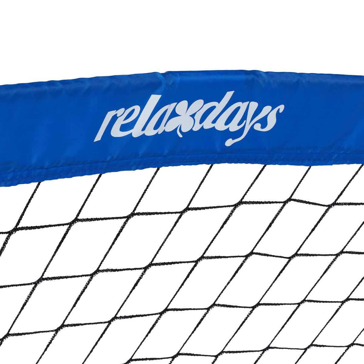 FUSSBALLTOR - Blau, Kunststoff/Textil (195/115cm) - Relaxdays