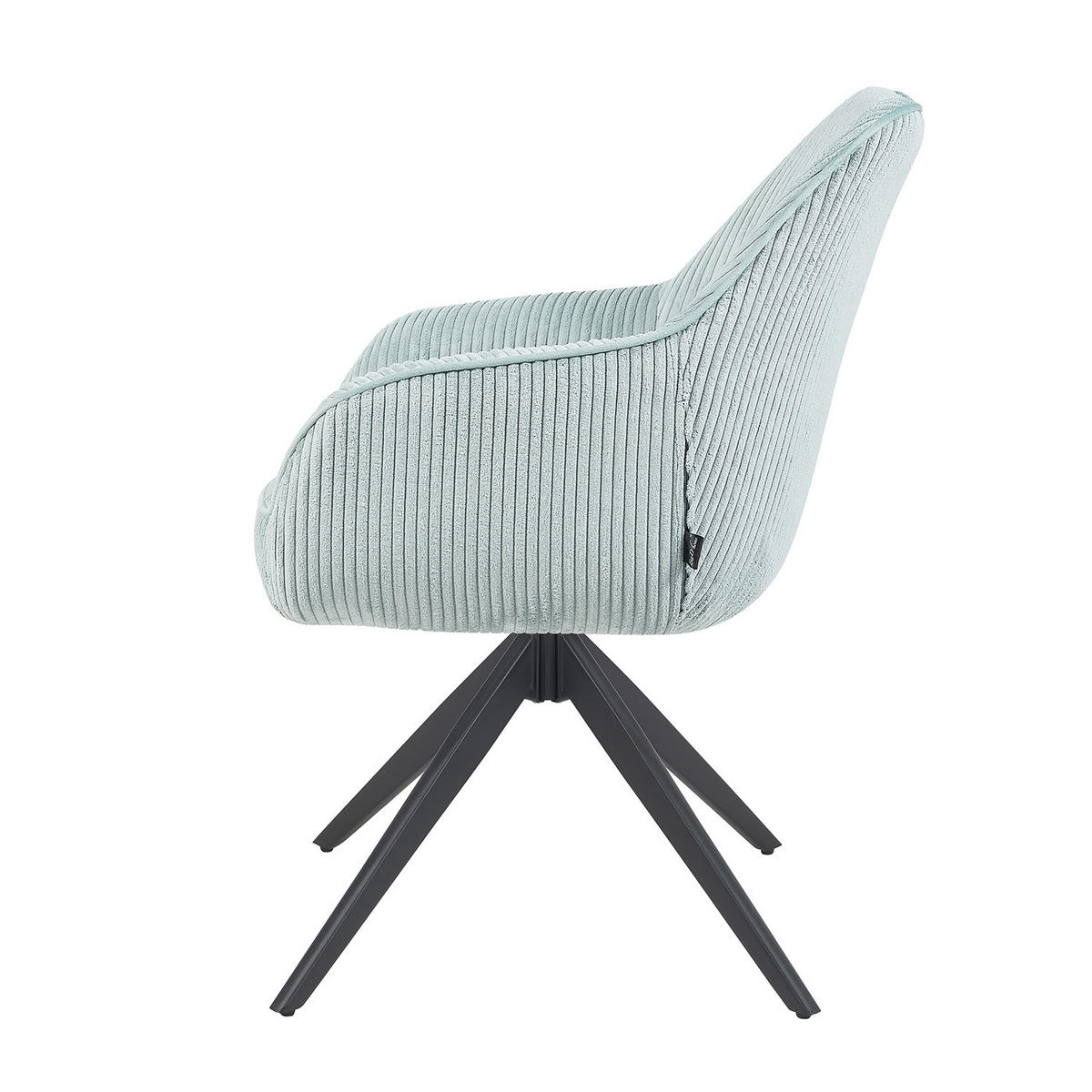 ARMLEHNSTUHL ARVIT - Blau/Schwarz, Textil/Metall (58/87/61cm) - B&D Home